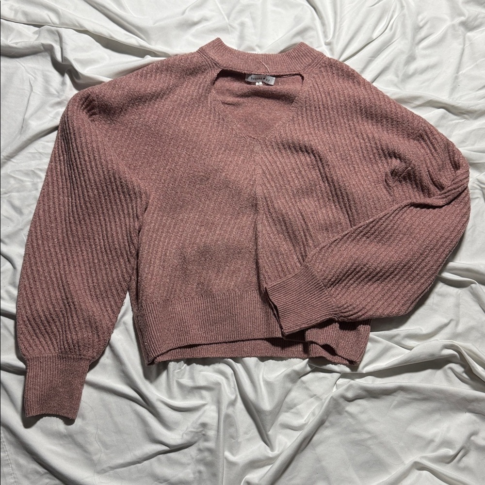 Vineyard Vines Women's Dusty Pink V-Neck Sweater